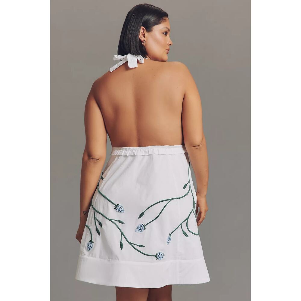 NWT Anthropologie Maeve Cotton Sleeveless V-Neck Mini Babydoll Dress $188 Sz 2X - Picture 4 of 6